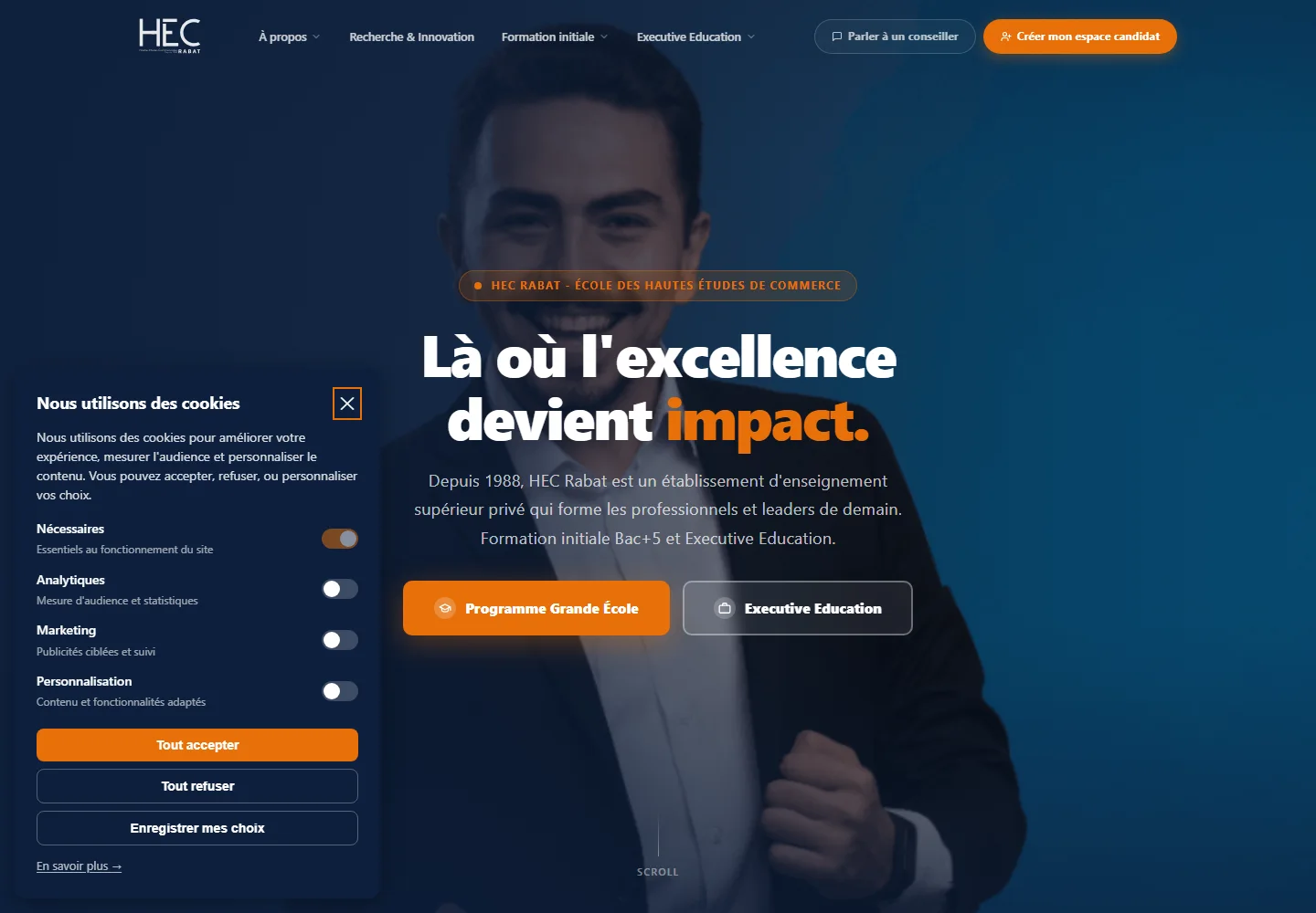 HEC Maroc — desktop