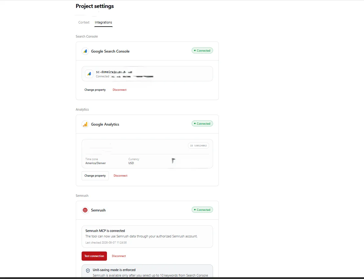 Integrations & Context